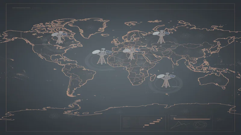 Isolated ground stations on different continents with no data connections
