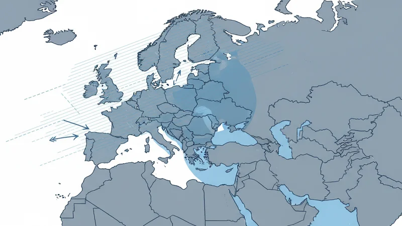 Abstract layered zones shifting from transparent to opaque, representing the terrestrial pattern of deconfliction mechanisms evolving into territorial control
