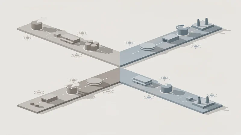 Industrial geography of space supply chains