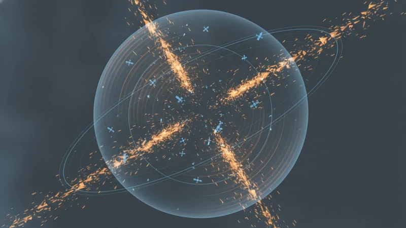 Orbital debris cascade spreading correlated collision risk through an orbital shell